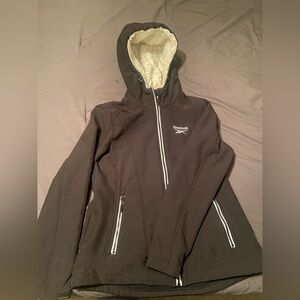 Reebok Women's Black Hooded Jacket